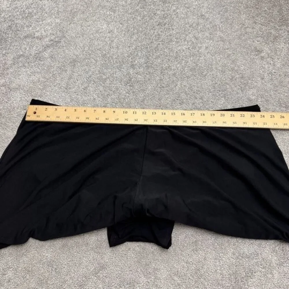 Figure Magic Vintage Swimwear Swim Shorts Womens 30W Black Relaxed High Rise
